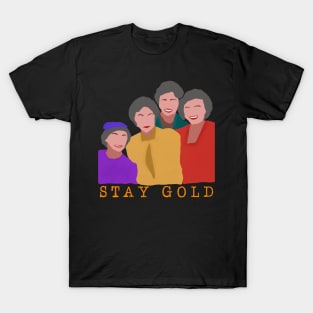 Stay Gold Illustration T-Shirt